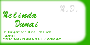 melinda dunai business card